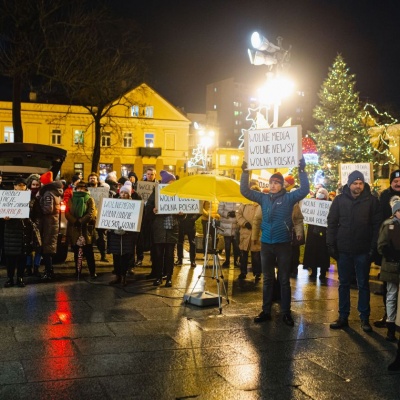 Protest w Radomiu w obronie LEX TVN